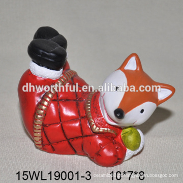 Estatueta de raposa de cerâmica de venda direta da fábrica